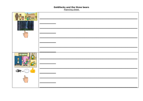 Goldilocks Planning Sheet