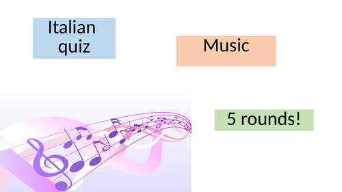 Italian Music Quiz