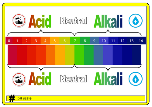 # acid and alkali scale poster/revision