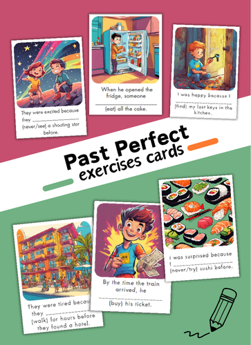 Past Perfect Worksheets | Past Perfect English Grammar Exercises and Activities