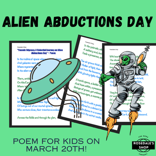 Cosmic Odyssey: A Celestial Journey on Alien Abductions Day" ~ Poem for March 20