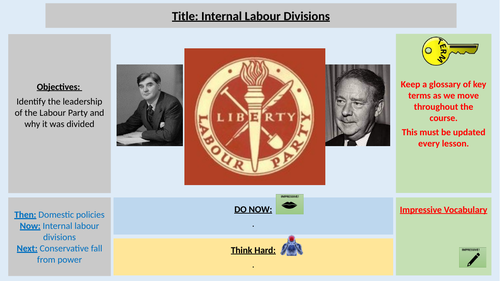 AQA A Level History The Making of Modern Britain 3. Internal Labour Divisions