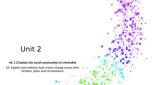 WJEC Criminology Unit 2 AC 1.2 Social Constructs