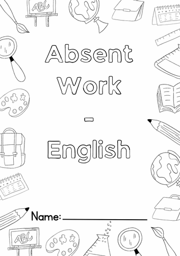 English Work - Absent Booklet