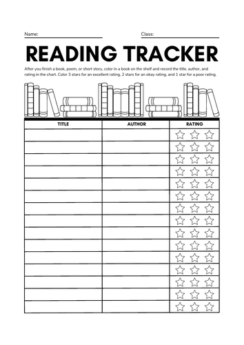 Fun reading tracker