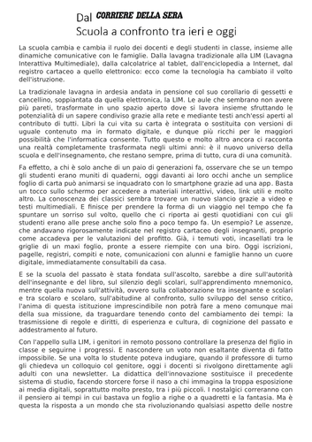 Italian A Level Theme 1 L'Istruzione- la Scuola italiana nel presente e nel passato