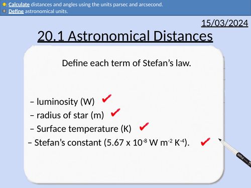 OCR A level Physics: Astronomical Distances