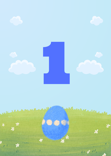 Easter number cards (1-10)