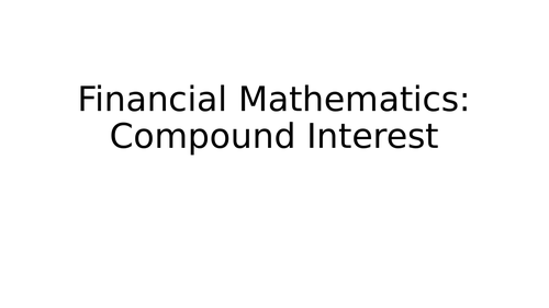 Compound Interest