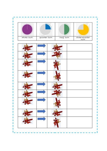 Maths - Amelia Earhart Directions