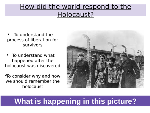 How did the world respond to the Holocaust?