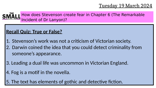 Jekyll and Hyde Chapter 6- Fear