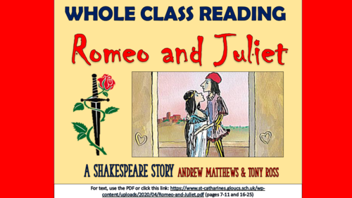 Romeo and Juliet - KS2 Whole Class Reading Comprehension Lesson!