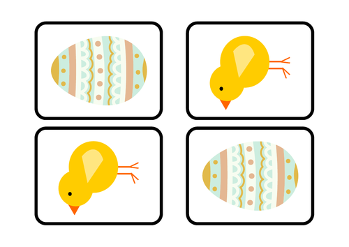 Easter pairs activity