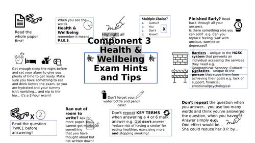 BTEC Tech Award Health Exam Tips