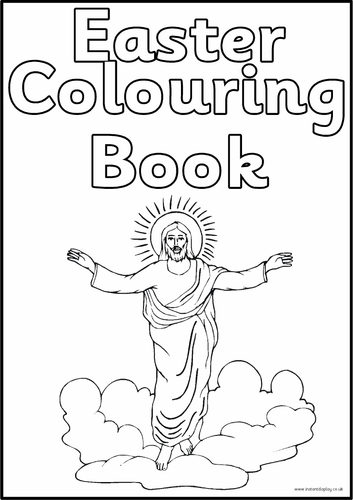 Easter Holy Week colouring book