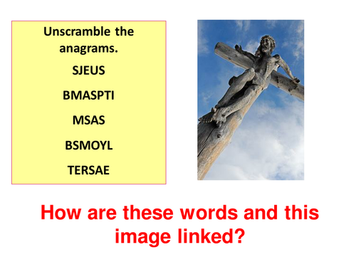 Holy Week Easter Eucharist lesson