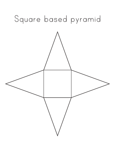 Make Square based pyramid out of paper