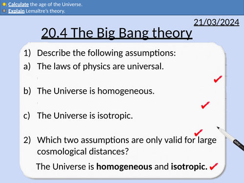 OCR A level Physics: The Big Bang Theory