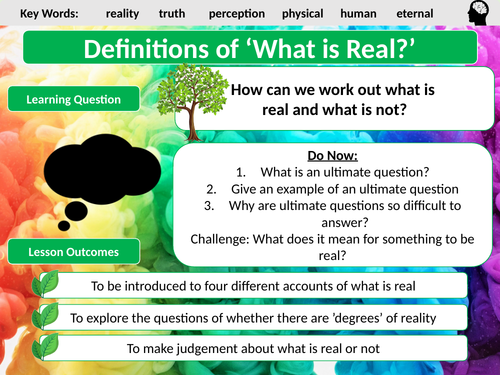 CRE- Definitions of 'What is Real?'