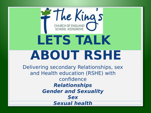 Delivering RSHE with confidence