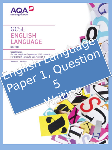 Paper 1 Question 5 Creative Writing Revision Booklet