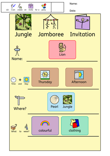 Jungle Jamboree Worksheets