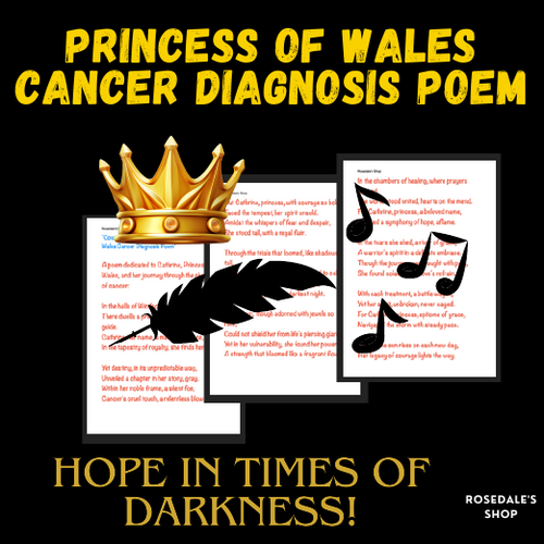 A Poignant Princess of Wales Cancer Diagnosis Poem ~ Courage Amidst Shadows!