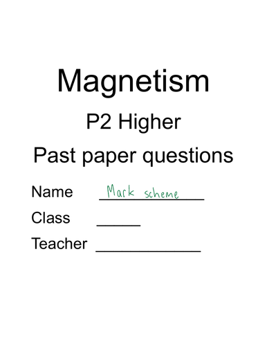 CCEA DAS: Physics P2 Magnetism Questions and solutions