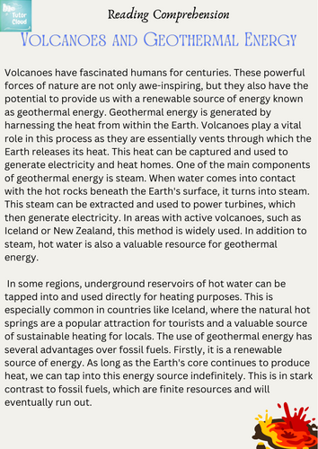 Volcanoes and Geothermal Energy