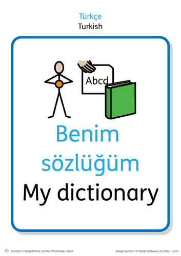 language dictionary - turkish