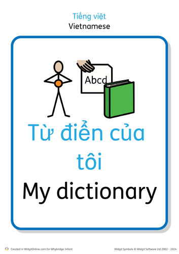 language dictionary - vietnamese