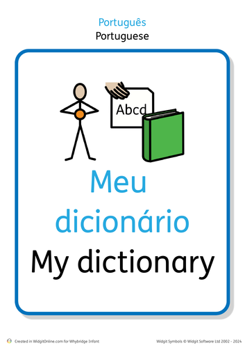 language dictionary  - portuguese