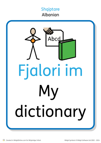 language dictionary - albanian