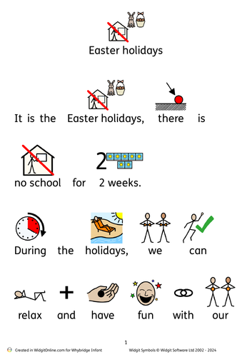 Easter home learning kit for sen children