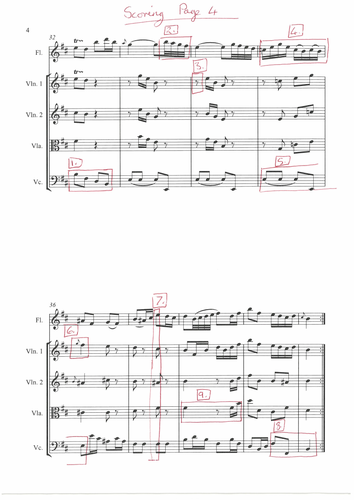 Bach Badinerie Score Reading Revision