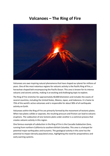 Volcanoes – The Ring of Fire