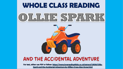 Ollie Spark and the Accidental Adventure - KS2 Whole Class Reading Lesson!