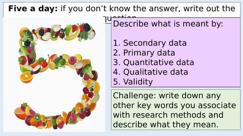 WJEC/ Eduqas GCSE Sociology methods recap