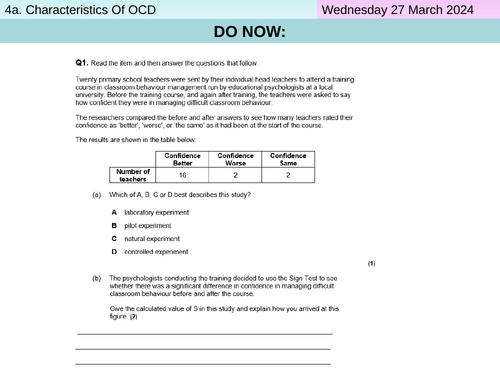 L6: Biological Explanations For OCD - Psychopathology - AQA Psychology