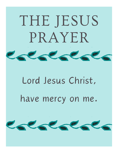 The Jesus Prayer - Prayer Poster - Religion - Christianity - Lent - Easter