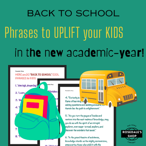 "Back to School: Epic Lessons Await" with Cool Phrases to Kickstart your Academic Journey