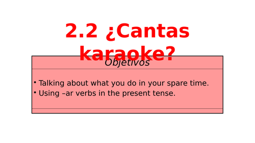 Viva 1 - Module 2.2 ¿Cantas karaoke?