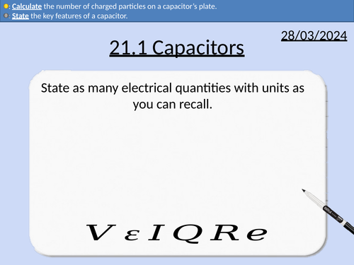 OCR A level Physics: Capacitors