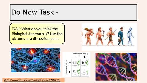 AQA A Level Psychology - Approaches - The Biological Approach