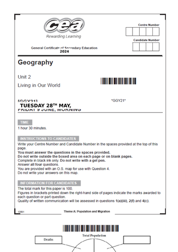 GCSE CCEA Unit 2 Predicted Paper 2024