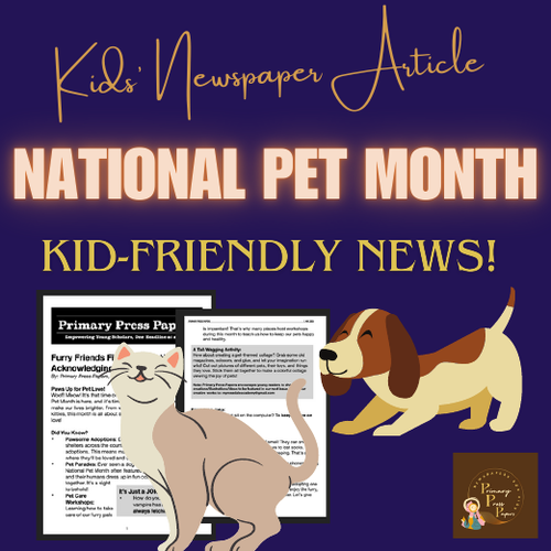 Learning about  National Pet Month: Furry Friends Find Forever Homes!