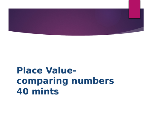 Comparing Numbers | Teaching Resources