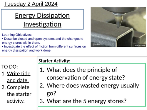 GCSE Energy Dissipation Investigation