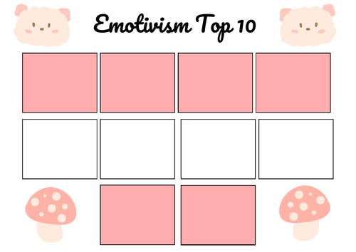A-Level RS: Emotivism Top 10 Ranking Worksheet - Eduqas